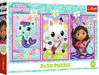 TREFL Puzzle Gábinin kouzelný domek: Setkání s Gabby a kočkami 3x50 dílků