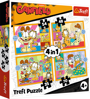 TREFL Puzzle Garfield miluje lasagne 4v1 (35,48,54,70 dílků)
