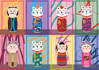 YAZZ Puzzle Maneki Kokeshi 1000 dílků