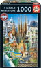 EDUCA Miniaturní puzzle Gaudí, koláž 1000 dílků