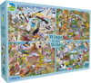 GIBSONS Puzzle RSPB: Křídla v divočině 4x500 dílků
