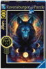 RAVENSBURGER Svítící puzzle Lunární vlk 500 dílků