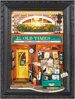 ROBOTIME Rolife DIY 3D dřevěné puzzle Knihkupectví Old Times s LED osvětlením 157 dílků