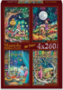 MAGNOLIA Puzzle Pohoda, Po vlastní cestě, Soumrak a Hledání říše snů 4x260 dílků