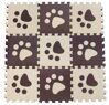 Pěnové BABY puzzle Hnědé tlapky B (29,5x29,5)