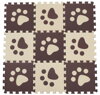 Pěnové BABY puzzle Hnědé tlapky H (29,5x29,5)
