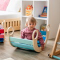 2Kids Toys Montessori modrá houpačka