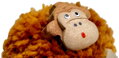2Kids Toys Dřevěná magnetka velká pompon Opice