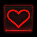 2Kids Toys LED NEON LIGHT lampička Srdce červené
