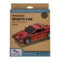 2Kids Toys 3D dřevěná skládačka Sportovní auto červené