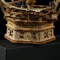 RoboTime 3D dřevěná skládačka hrací skříňky Historický orloj