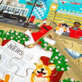 Bigjigs Toys Dřevěné podlahové puzzle Londýn