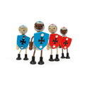 Bigjigs Toys Sada dřevěných postaviček Středověcí rytíři