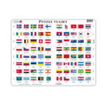 Larsen Vzdělávací puzzle Vlajky 80 dílků