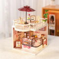 RoboTime 3D dřevěná skládačka Rozšíření pro miniatury domečků Terasa se slunečníkem