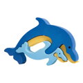 Fauna Dřevěné vkládací puzzle z masivu delfÍnci