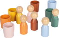 small foot Montessori třídící kalíšky s figurkami
