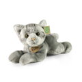 Rappa Plyšová kočka šedá ležící 30 cm ECO-FRIENDLY