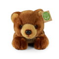 Rappa Plyšový medvěd hnědý ležící 20 cm ECO-FRIENDLY
