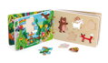 Vilac Dřevěná knížka s puzzle Dobrodružství