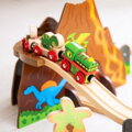 Bigjigs Rail Dřevěná vláčkodráha dinosauři