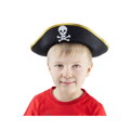 Pirátský klobouk, zlatý lem, velikost S