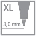 Vláknový fix STABILO power max 140 ks box - 18 různých barev