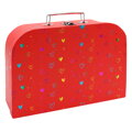 Sada dětských kufříků 3 ks - lesklý potisk malé Srdíčka