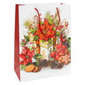 Dárková taška vánoční 99170 velikost M 26 x 10 x 32 cm (mix 4 vzorů)