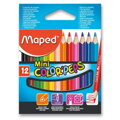Pastelky trojhranné MAPED "COLOR`PEPS MINI", 12 ks