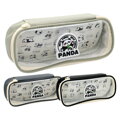 Penál Panda s chlopní a průhledným víkem, prázdný (mix barev)