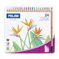 Pastelky MILAN šestihranné 3,3mm 24ks metal box