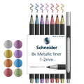 Popisovač Schneider Paint-It 020 Metallic hrot 1-2mm (sada 8 ks)