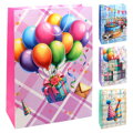 Dárková taška k narozeninám 7206 velikost XL 40 x 15 x 55 cm (mix 4 vzorů)