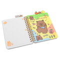 Dětský spirálový zápisník, 120 listů - Capybara (mix vzorů)