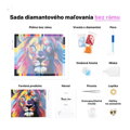 Diamantové malování (bez rámu) - Motýlí žena