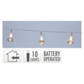 Svítící řetěz s 10 LED zvonky, délka 1 m