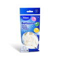 Balón M 25 cm, bílý / 10 ks /