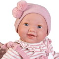 Novorozená panenka Mia s růžovou dekou, 42 cm