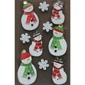 Vánoční etikety Mix - Sněhuláci