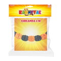 Girlanda Halloween papírová, dýně, 4 m