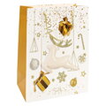 Vánoční dárková taška 2031 velikost XS 14,5 x 6 x 15 cm (mix 4 vzorů)