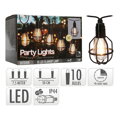 Párty osvětlení - řetěz 10 LED svítidel, teplá bílá, délka 7,5 m