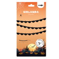 Netopýří girlanda, papír, 3 m, Halloween