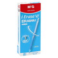 Roller gélový/gumovací M&G iErase VI 0,5 mm - modrý atrament