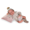 Novorozenecká panenka Lúa s čepičkou a bambulí, 42 cm