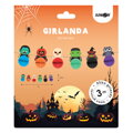 Halloweenská girlanda - Strašidelné postavy, papír, 3 m