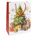 Dárková taška vánoční 99170 velikost M 26 x 10 x 32 cm (mix 4 vzorů)