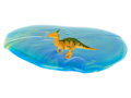 Dinoworld hmota v kelímku s dinosaurem 2barvy 12ks v DBX