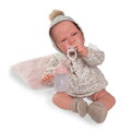 Novorozenecká panenka Lúa s čepičkou a bambulí, 42 cm